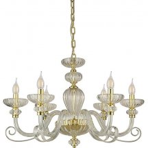 Подвесная люстра Newport ANNETTE 8626/C mat.soft gold clear