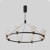 Люстра для натяжных потолков   DUET SP56W LED BLACK