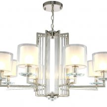 Подвесная люстра Crystal Lux Nicolas SP-PL8 Nickel/White