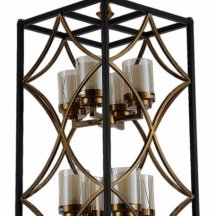 Подвесная люстра Lumina Deco Quadrato Duo LDP 1223-8 BK+MD