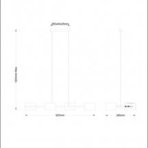 Потолочная люстра Arte Lamp Sebastian A7051SP-4BK