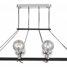 Подвесная люстра Lumina Deco Marseo LDP 9110-8-PR BK+CHR