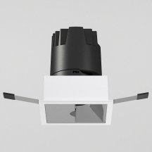 Встраиваемый светодиодный светильник Elektrostandard Inline 25091/LED 10W 4000K белый/хром a064614