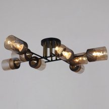 Потолочная люстра Reluce 48460-0.3-08 BK+COPPER