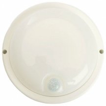 Светильник светодиодный пылевлагозащищённый с ИК-датчиком Feron AL3006 в пластиковом корпусе 18W 4000K 220V IP65 белый 48995