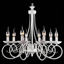 Элитная люстра Eurosvet 22404 22404/8 белый с золотом