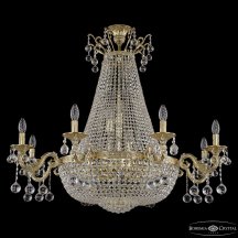 Элитная потолочная люстра Bohemia Ivele Crystal 2128 2128H201/8/100IV/Y1 G