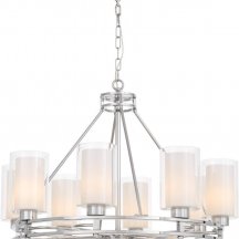 Элитная подвесная люстра Lumina Deco Marietta LDP 8025-8 CHR+WT