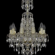 Люстра для натяжного потолка Bohemia Ivele Crystal 1415 1415/10/141/XL-66/G