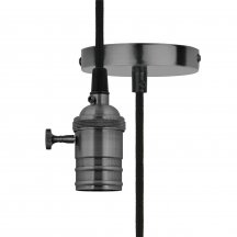Подвесной светильник для коридора uniel  dLC-V-S24K/E27 TS/1M/BL Pearl Black