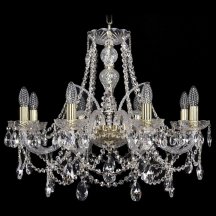 Люстра для натяжных потолков Bohemia Ivele Crystal 1411 1411/8/240/G