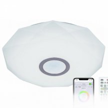 Люстра для зала Citilux Диамант Смарт CL713A30G с пультом ДУ