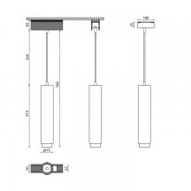 Трековый светильник DesignLed SY SY-601242-BL-20-NW