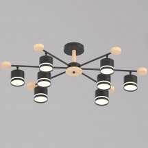 Потолочная люстра Reluce 78730-0.3-08 GX53 BK+WOOD