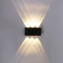 Уличный настенный светодиодный светильник Reluce 86833-9.2-006KT LED6*1W BK