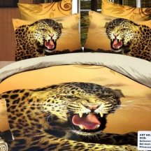 Кпб сатин 2 спальный (рычащий леопард)
