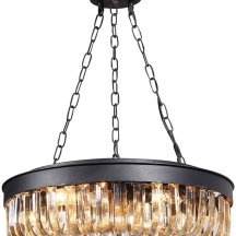Подвесная люстра Crystal Black KR0295P-5 black
