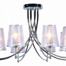 Потолочная люстра из ткани Escada Oriole 1126/8PL Chrome