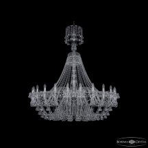 Элитная подвесная люстра Bohemia Ivele Crystal 1409 1409/24/530/XL-160 Ni