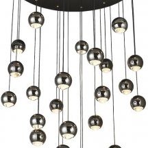 Люстра для натяжного потолка Lumien Hall Danay LH8027/24P-BK-PBK