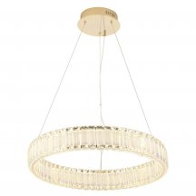 Подвесной светодиодный светильник Crystal Lux Musika SP50W Led Gold