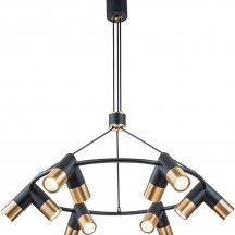 Подвесная люстра Indigo Doppio 11036/12P Black V000455