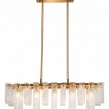 Люстра на штанге Indigo Brina 12027/10PL Brass