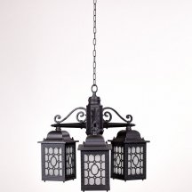 Уличный светильник в стиле лофт Oasis Light  64870S/3 Bl