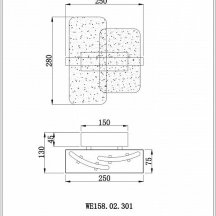 Настенный светильник Wertmark Nelly WE158.02.301