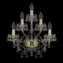 Классический настенный светильник Bohemia Ivele Crystal 1409 1409B/2+2+1/160/G