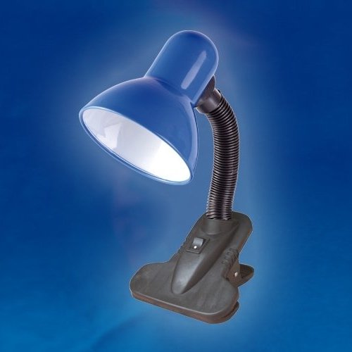 Интерьерная настольная лампа Uniel TLI-222 Light Blue. E27 Интерьерная настольная лампа Uniel TLI-222 Light Blue. E27