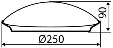 Настенные потолочные светильники Kanlux PLAFMIN O 25690