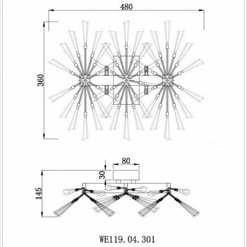 Настенный светильник Wertmark Floriane WE119.04.301