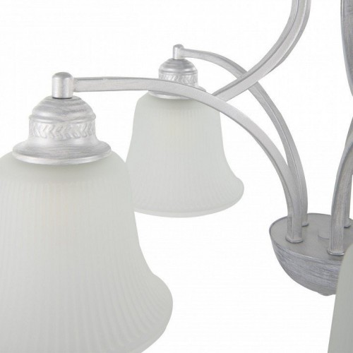 Потолочная люстра Arte Milano Napoli-1254 331254/5 WT+SL Потолочная люстра Arte Milano Napoli-1254 331254/5 WT+SL