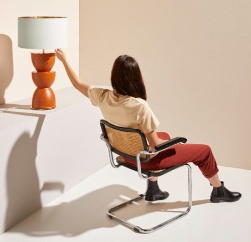 Интерьерная настольная лампа Metric NAC117 Shiny Gold + 801011/41