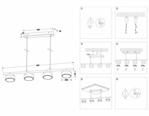 Подвесной светильник Ambrella light Techno Spot Techno TN71039