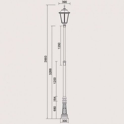 Наземный фонарь Oasis Light 79832 Bl