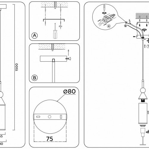 Подвесной светильник Ambrella light High Light LH55271