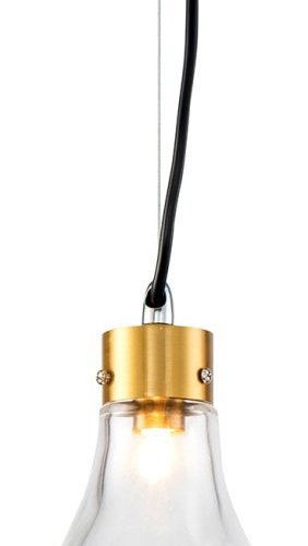 Подвесной светильник DeLight Collection KR1197 KR1197P-1 brass/clear Подвесной светильник DeLight Collection KR1197 KR1197P-1 brass/clear