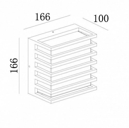 Уличный настенный светодиодный светильник Maytoni Downing Street O020WL-L10B4K