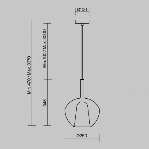Подвесной светильник Maytoni Duality MOD271PL-01W3 Подвесной светильник Maytoni Duality MOD271PL-01W3