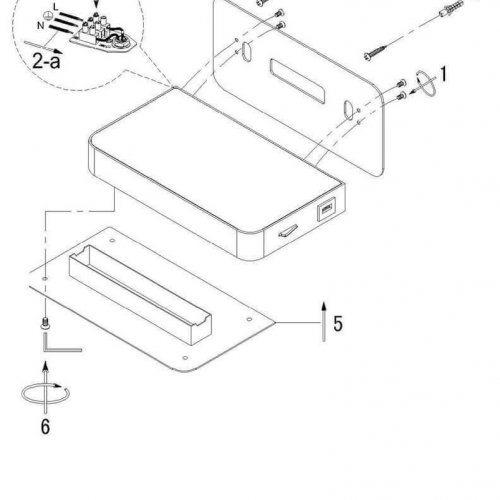 Настенный светодиодный светильник Lucide Atkin 77280/05/31