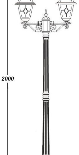 Наземный фонарь Oasis_Light FARO 91108A Bl