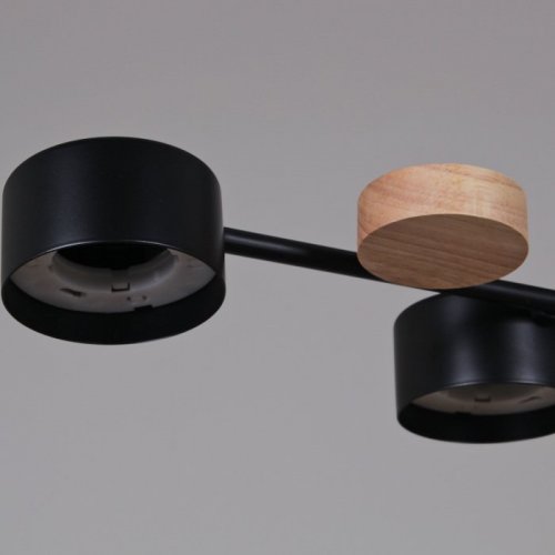 Потолочная люстра Reluce 03758-0.3-10 BK+WOOD GX53