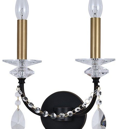 Бра Newport АНАСТАСИЯ 3972/A black+brass