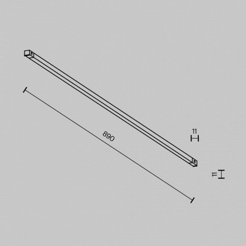 Накладной светильник Maytoni Technical Basis TR240-2-18W4K-B