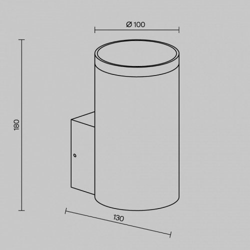Накладной светильник Maytoni Outdoor Shim O514WL-L15B3K Накладной светильник Maytoni Outdoor Shim O514WL-L15B3K