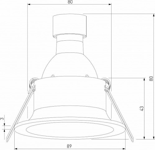 Встраиваемый светильник Elektrostandard 25058/01 a067712