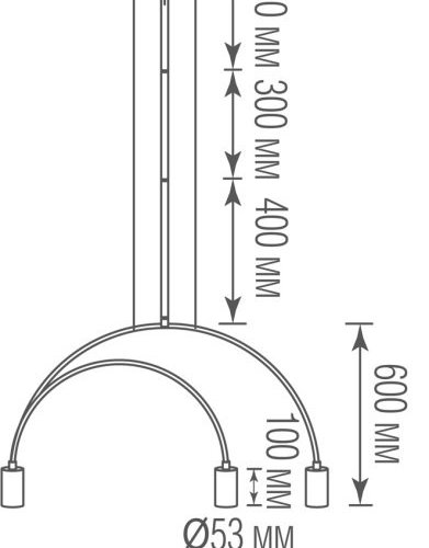 Подвесной светильник Donolux Saga S111018/3 Подвесной светильник Donolux Saga S111018/3