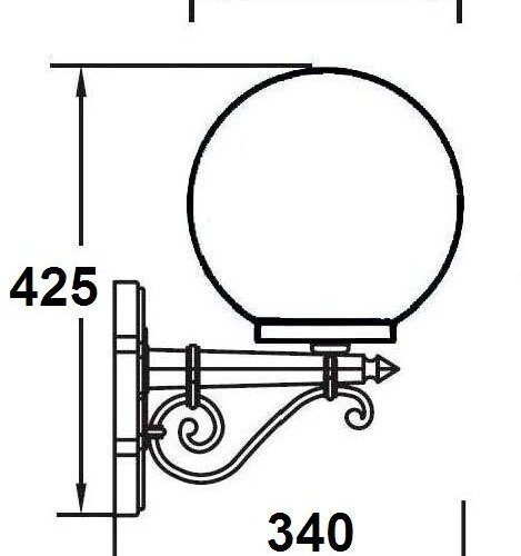 Настенный фонарь уличный Globo Prism gold 88201PG 02 Gb
